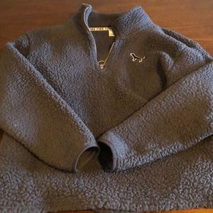 PINK Sherpa /fleece pull over